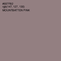 #937F82 - Mountbatten Pink Color Image